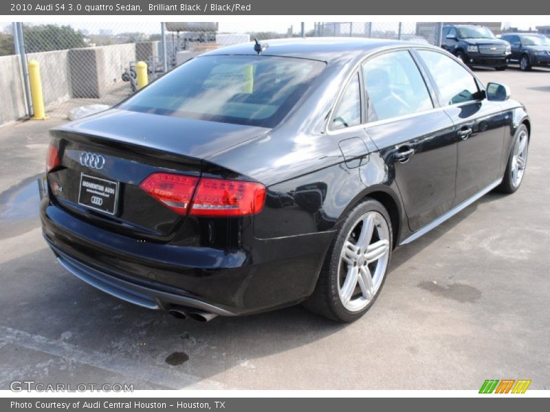 Brilliant Black / Black/Red 2010 Audi S4 3.0 quattro Sedan