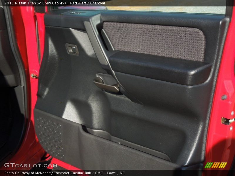 Red Alert / Charcoal 2011 Nissan Titan SV Crew Cab 4x4
