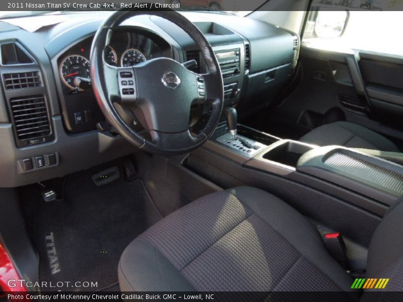 Red Alert / Charcoal 2011 Nissan Titan SV Crew Cab 4x4