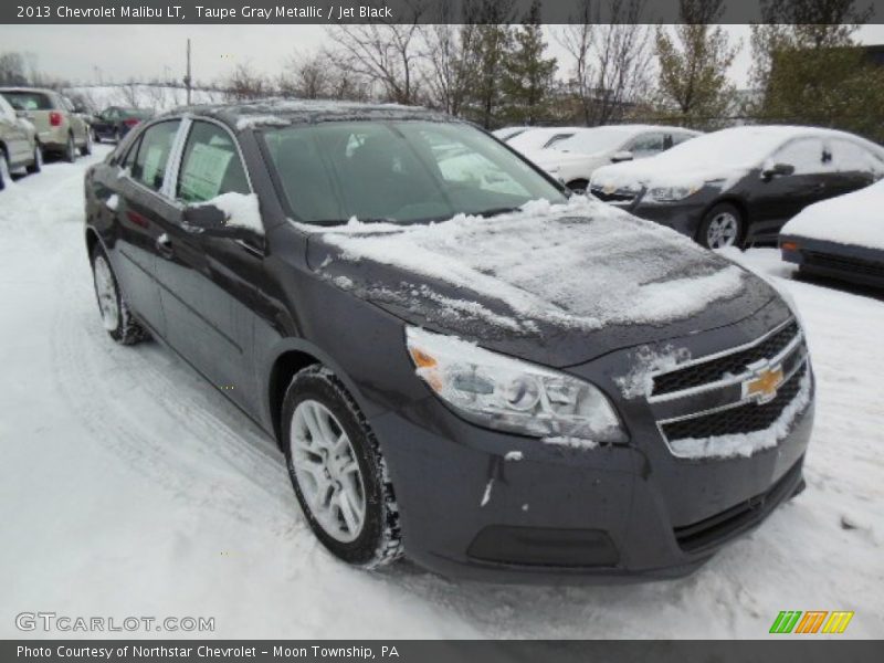 Taupe Gray Metallic / Jet Black 2013 Chevrolet Malibu LT