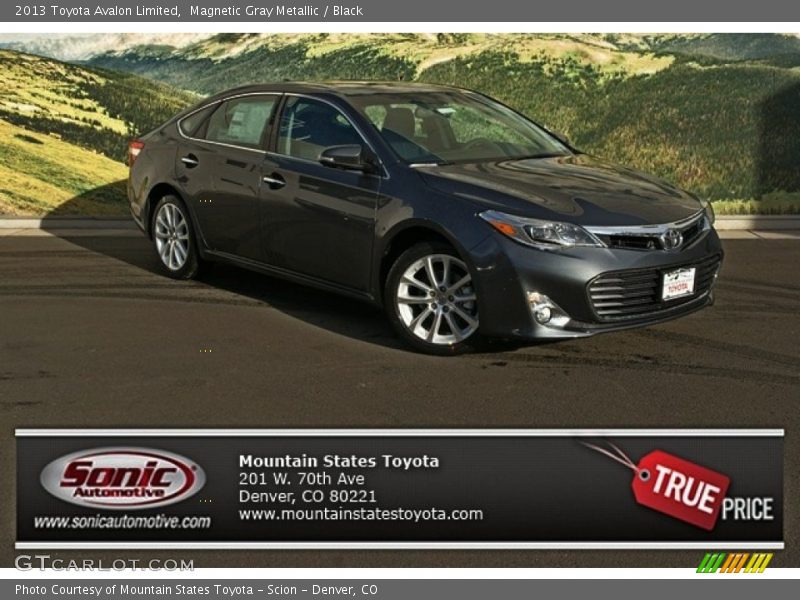 Magnetic Gray Metallic / Black 2013 Toyota Avalon Limited