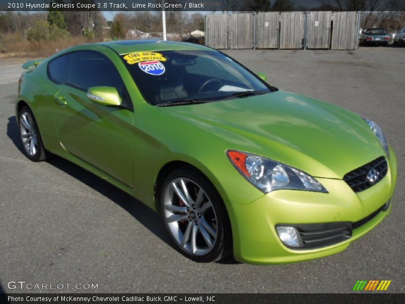 Front 3/4 View of 2010 Genesis Coupe 3.8 Track