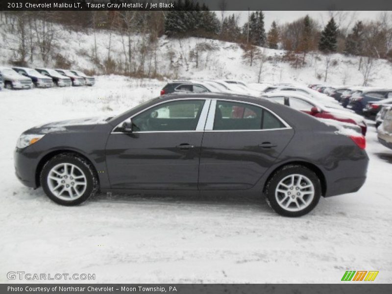 Taupe Gray Metallic / Jet Black 2013 Chevrolet Malibu LT