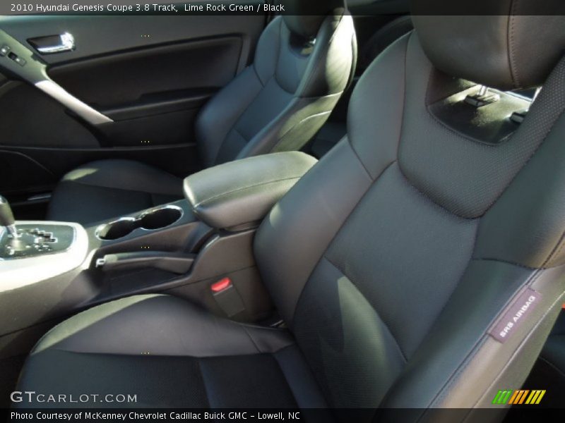 Front Seat of 2010 Genesis Coupe 3.8 Track