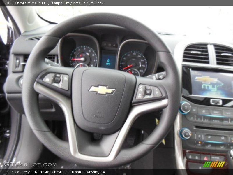 Taupe Gray Metallic / Jet Black 2013 Chevrolet Malibu LT