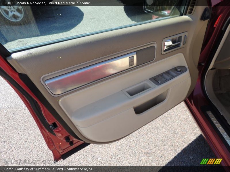 Vivid Red Metallic / Sand 2007 Lincoln MKZ Sedan