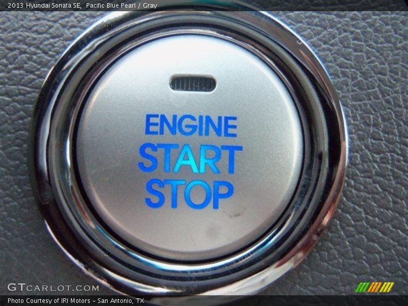 Pacific Blue Pearl / Gray 2013 Hyundai Sonata SE