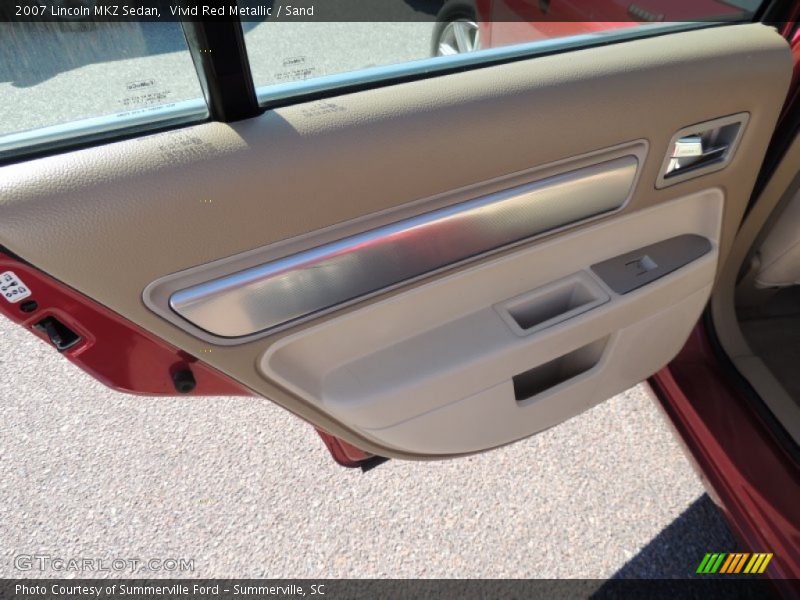 Vivid Red Metallic / Sand 2007 Lincoln MKZ Sedan