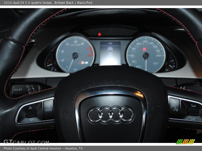 Brilliant Black / Black/Red 2010 Audi S4 3.0 quattro Sedan