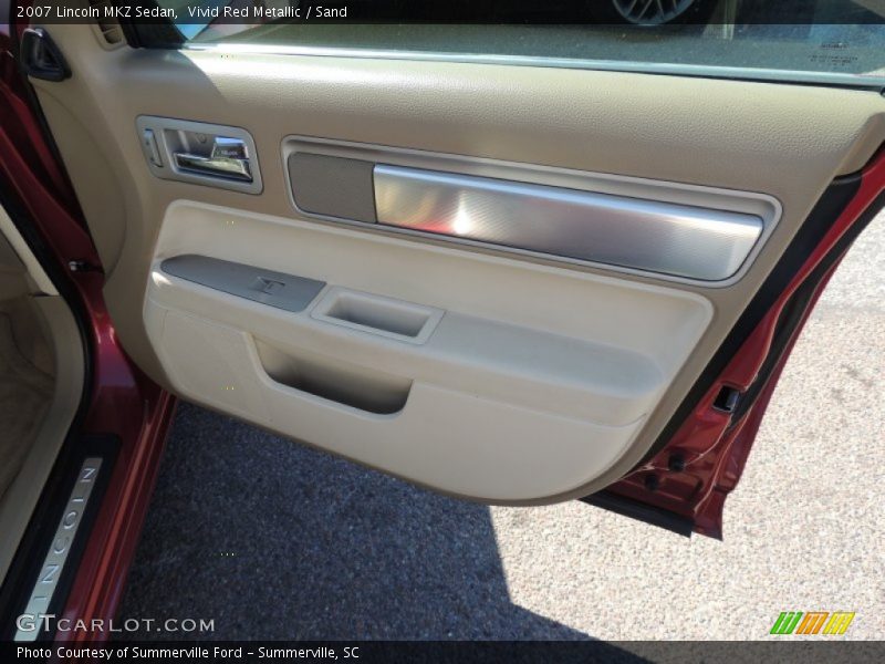 Vivid Red Metallic / Sand 2007 Lincoln MKZ Sedan