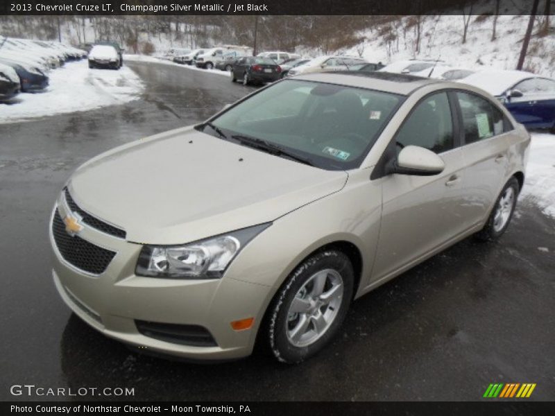 Champagne Silver Metallic / Jet Black 2013 Chevrolet Cruze LT