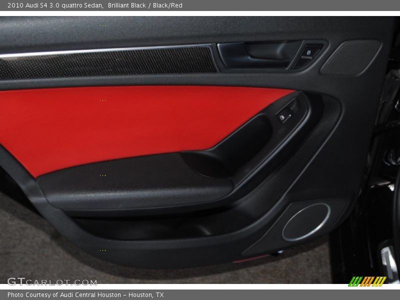 Brilliant Black / Black/Red 2010 Audi S4 3.0 quattro Sedan