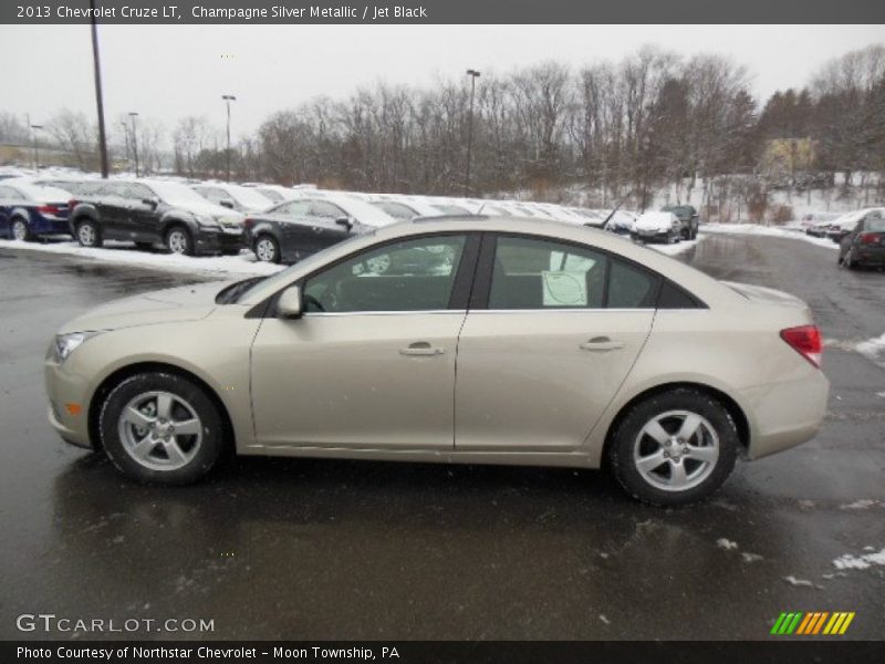 Champagne Silver Metallic / Jet Black 2013 Chevrolet Cruze LT