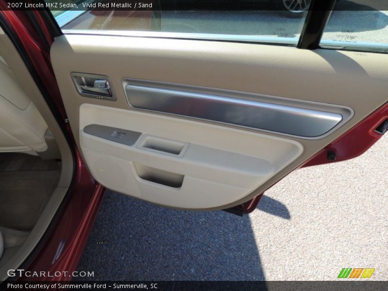 Vivid Red Metallic / Sand 2007 Lincoln MKZ Sedan