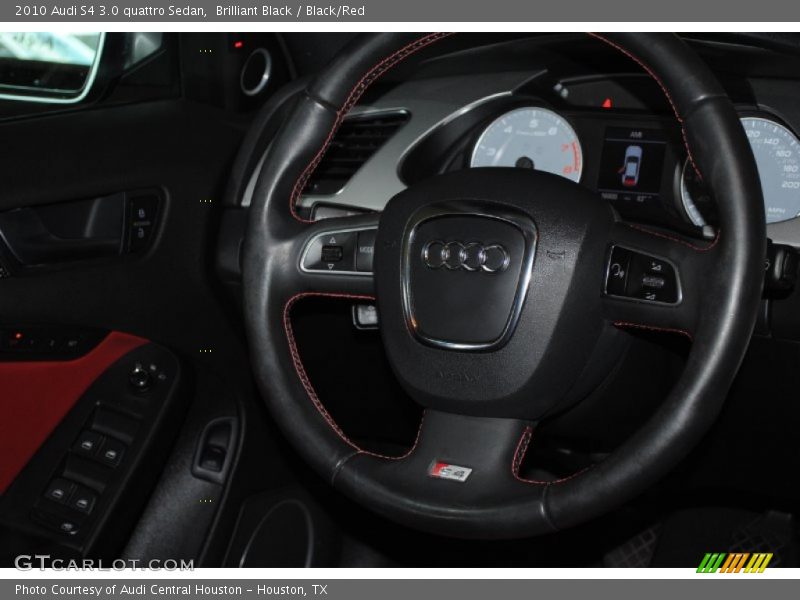 Brilliant Black / Black/Red 2010 Audi S4 3.0 quattro Sedan