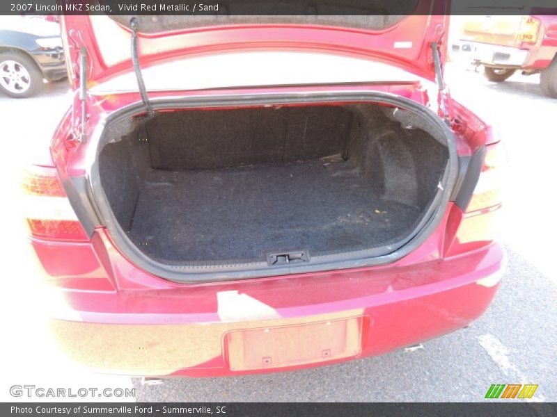 Vivid Red Metallic / Sand 2007 Lincoln MKZ Sedan