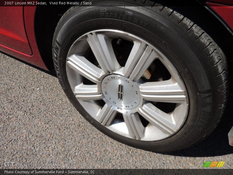 Vivid Red Metallic / Sand 2007 Lincoln MKZ Sedan