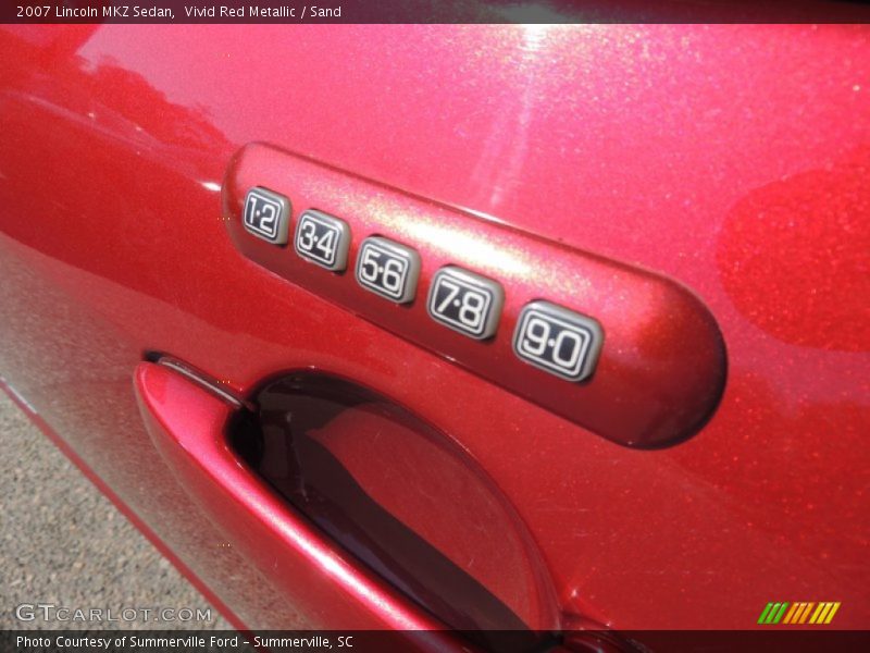 Vivid Red Metallic / Sand 2007 Lincoln MKZ Sedan