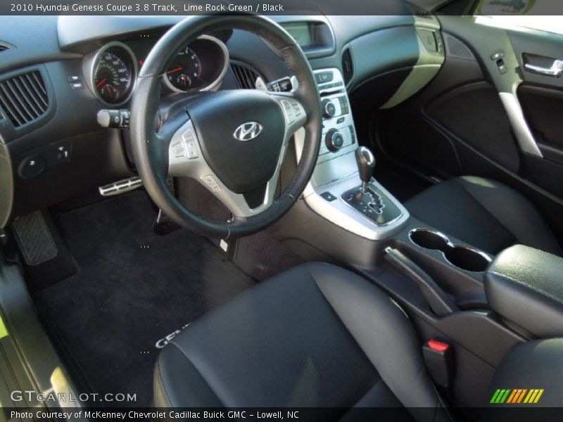 Black Interior - 2010 Genesis Coupe 3.8 Track 