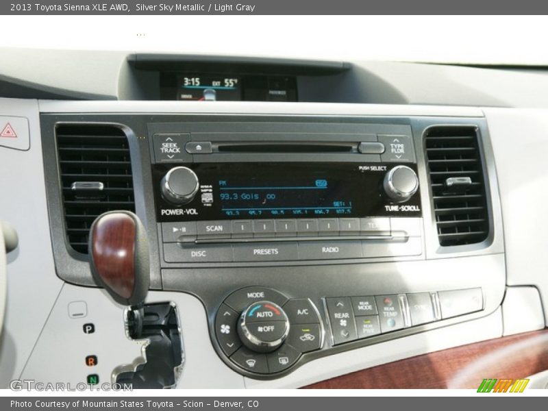 Silver Sky Metallic / Light Gray 2013 Toyota Sienna XLE AWD
