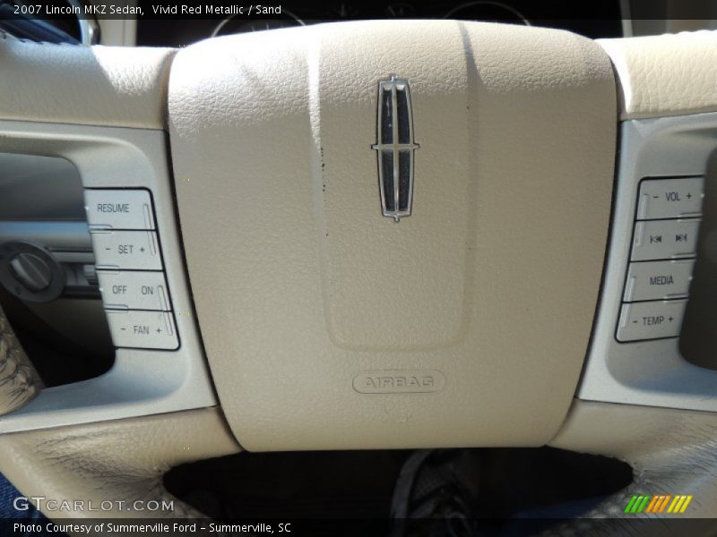 Vivid Red Metallic / Sand 2007 Lincoln MKZ Sedan