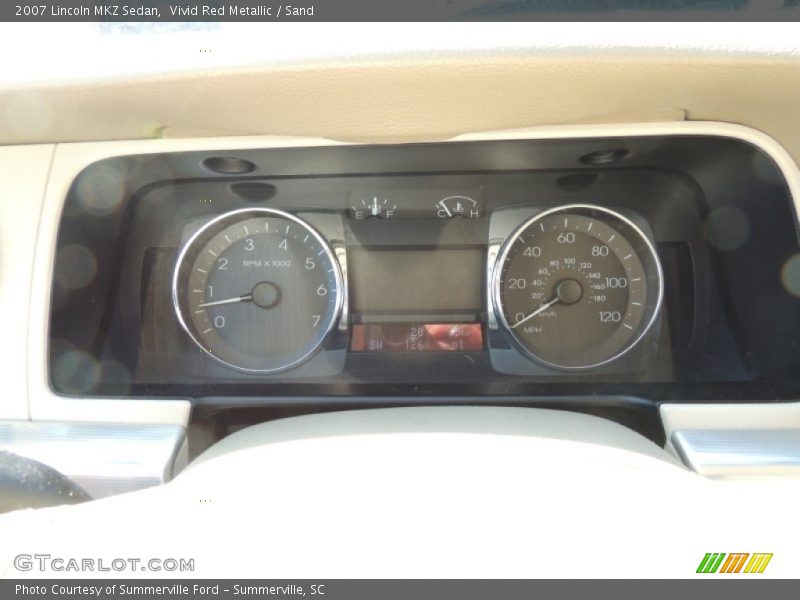 Vivid Red Metallic / Sand 2007 Lincoln MKZ Sedan