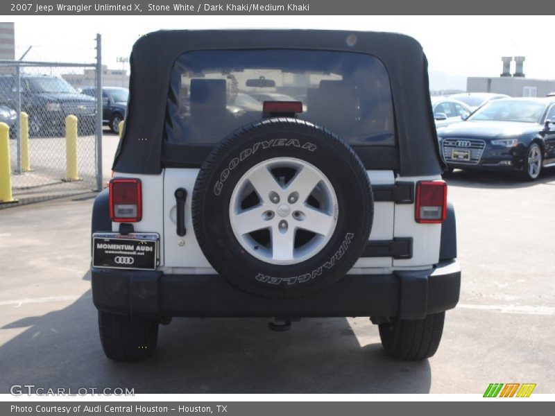 Stone White / Dark Khaki/Medium Khaki 2007 Jeep Wrangler Unlimited X