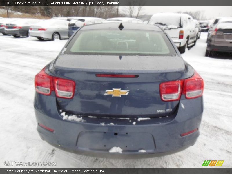 Atlantis Blue Metallic / Jet Black/Titanium 2013 Chevrolet Malibu LS