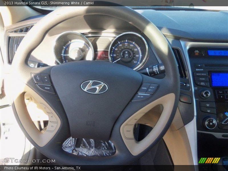 Shimmering White / Camel 2013 Hyundai Sonata GLS