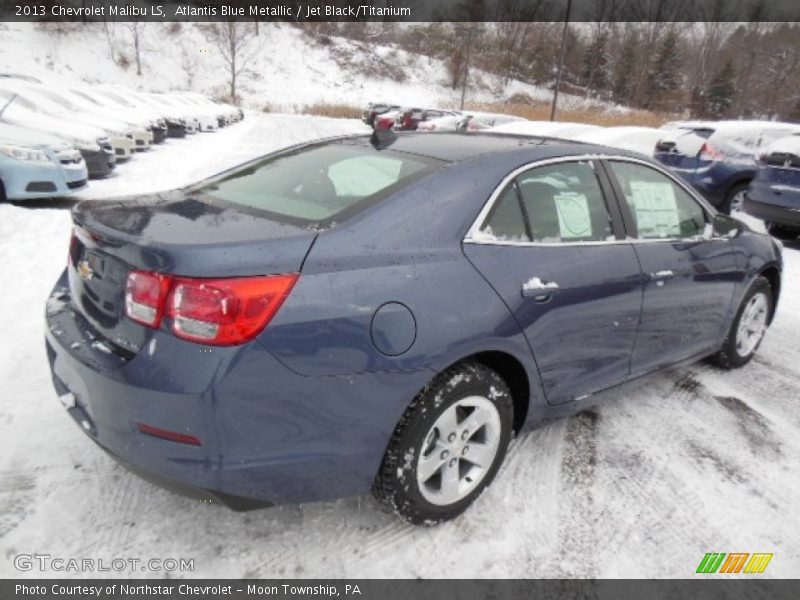 Atlantis Blue Metallic / Jet Black/Titanium 2013 Chevrolet Malibu LS
