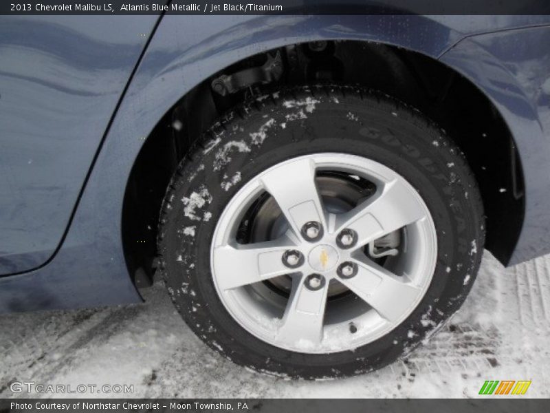 Atlantis Blue Metallic / Jet Black/Titanium 2013 Chevrolet Malibu LS