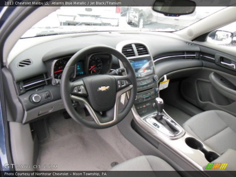 Atlantis Blue Metallic / Jet Black/Titanium 2013 Chevrolet Malibu LS
