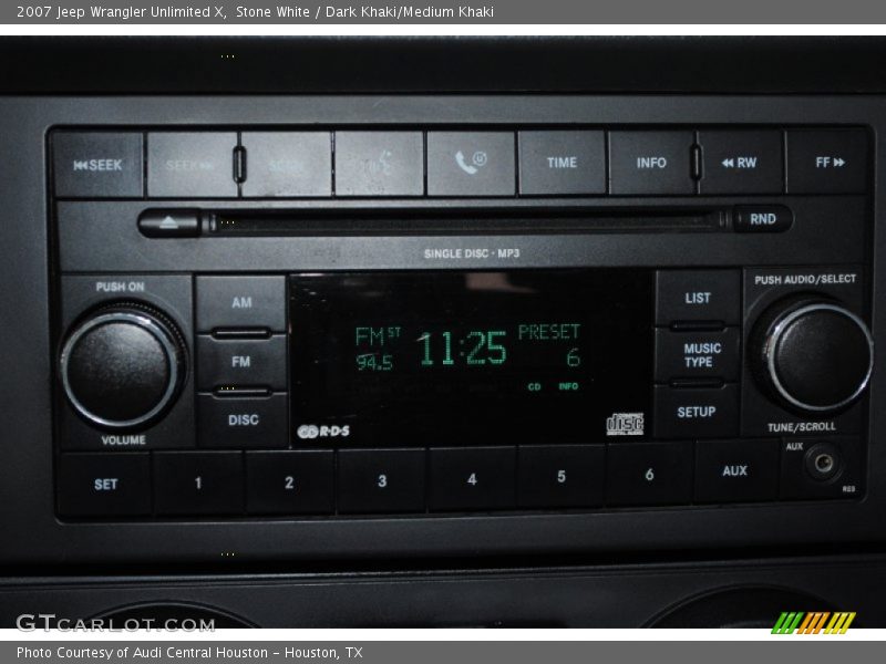 Stone White / Dark Khaki/Medium Khaki 2007 Jeep Wrangler Unlimited X