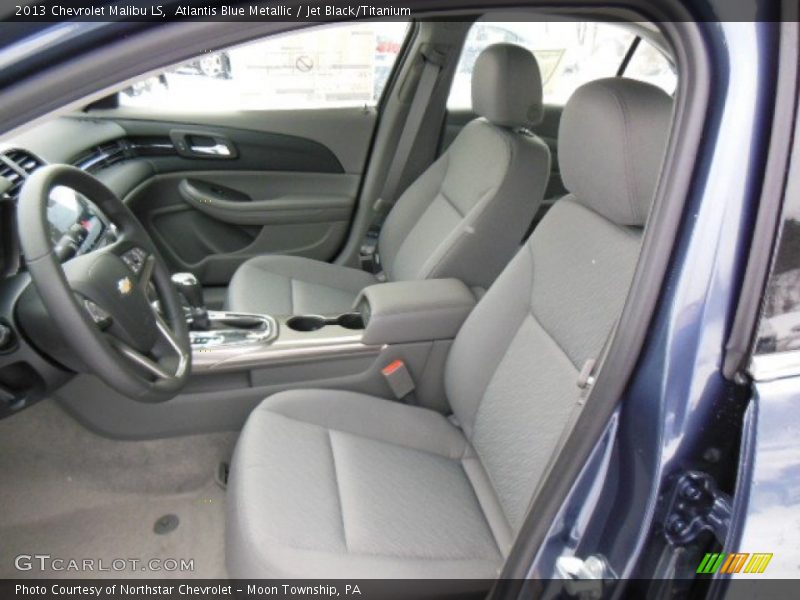 Atlantis Blue Metallic / Jet Black/Titanium 2013 Chevrolet Malibu LS