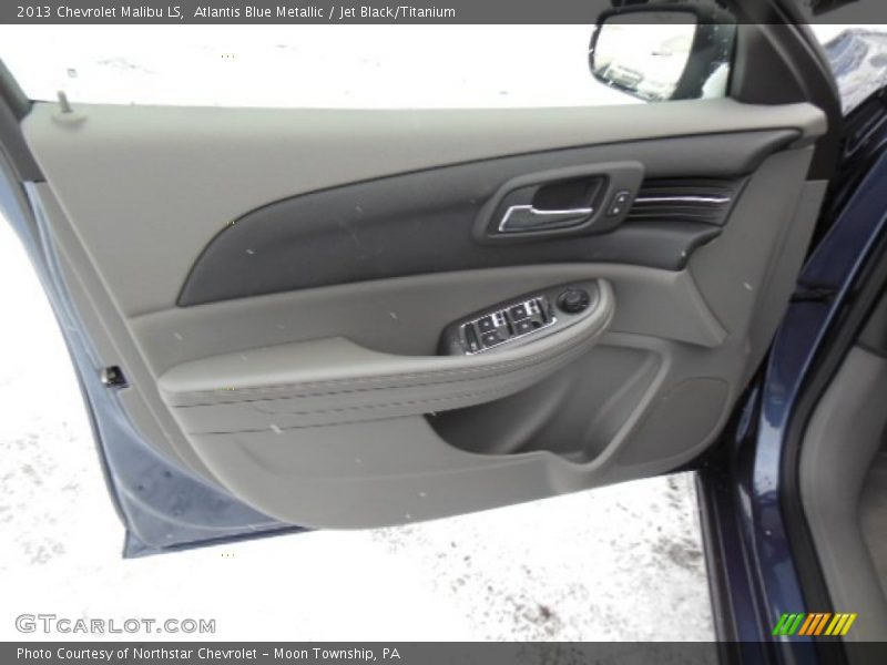 Atlantis Blue Metallic / Jet Black/Titanium 2013 Chevrolet Malibu LS