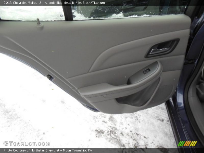 Atlantis Blue Metallic / Jet Black/Titanium 2013 Chevrolet Malibu LS