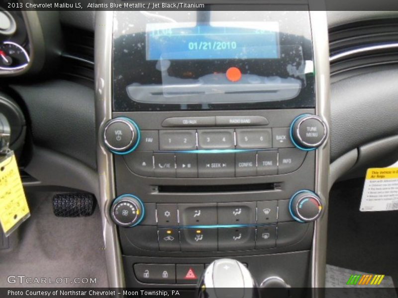 Atlantis Blue Metallic / Jet Black/Titanium 2013 Chevrolet Malibu LS