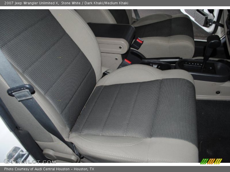 Front Seat of 2007 Wrangler Unlimited X