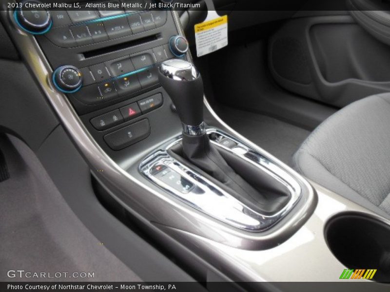 Atlantis Blue Metallic / Jet Black/Titanium 2013 Chevrolet Malibu LS