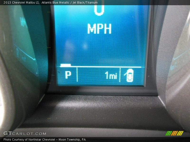 Atlantis Blue Metallic / Jet Black/Titanium 2013 Chevrolet Malibu LS