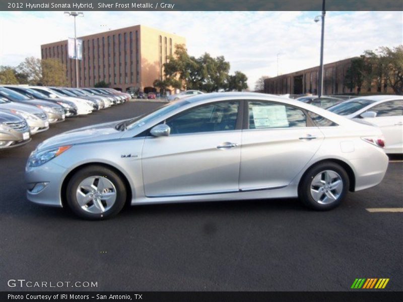 Silver Frost Metallic / Gray 2012 Hyundai Sonata Hybrid