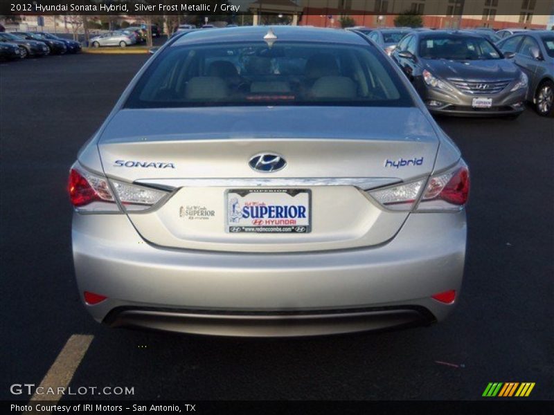 Silver Frost Metallic / Gray 2012 Hyundai Sonata Hybrid