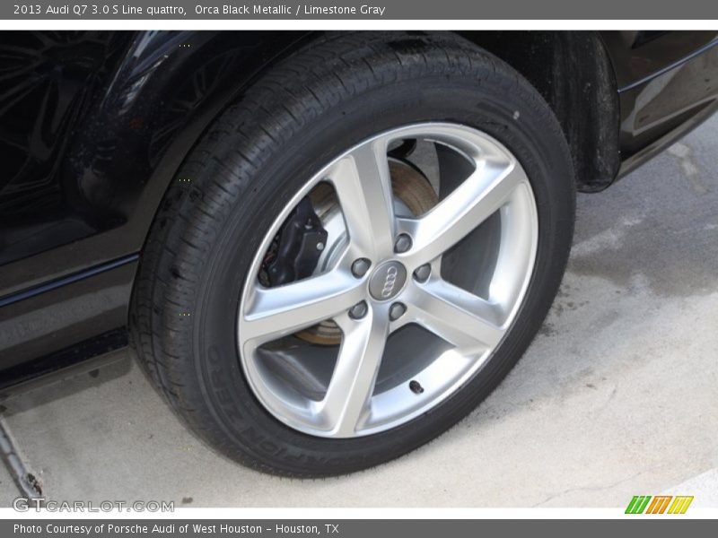 Orca Black Metallic / Limestone Gray 2013 Audi Q7 3.0 S Line quattro