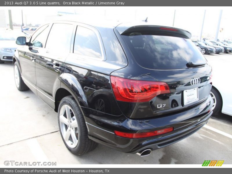Orca Black Metallic / Limestone Gray 2013 Audi Q7 3.0 S Line quattro