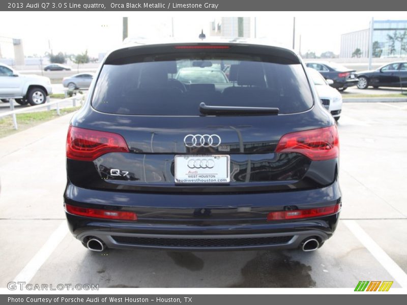 Orca Black Metallic / Limestone Gray 2013 Audi Q7 3.0 S Line quattro