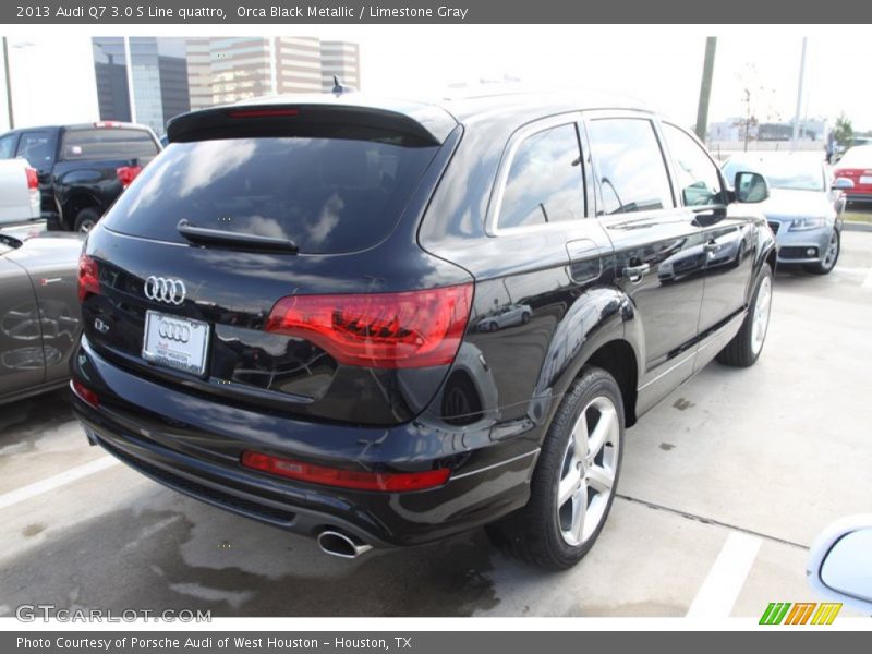 Orca Black Metallic / Limestone Gray 2013 Audi Q7 3.0 S Line quattro