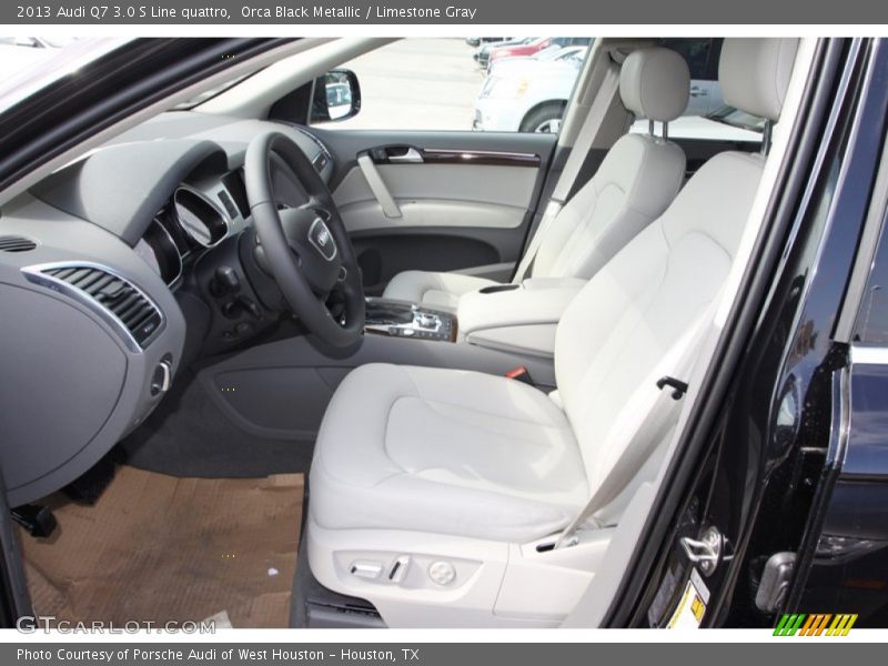 Orca Black Metallic / Limestone Gray 2013 Audi Q7 3.0 S Line quattro