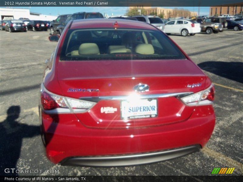 Venetian Red Pearl / Camel 2012 Hyundai Sonata Hybrid