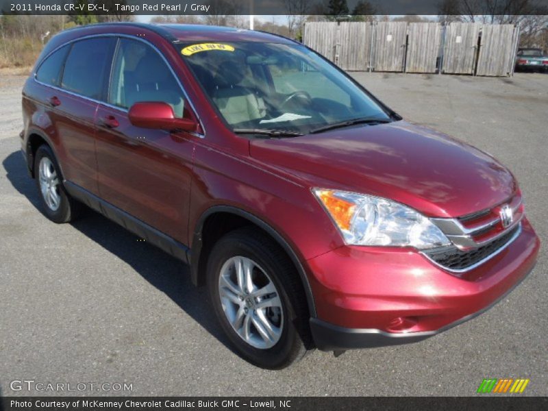 Tango Red Pearl / Gray 2011 Honda CR-V EX-L