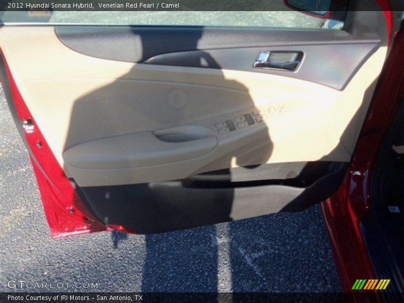 Venetian Red Pearl / Camel 2012 Hyundai Sonata Hybrid